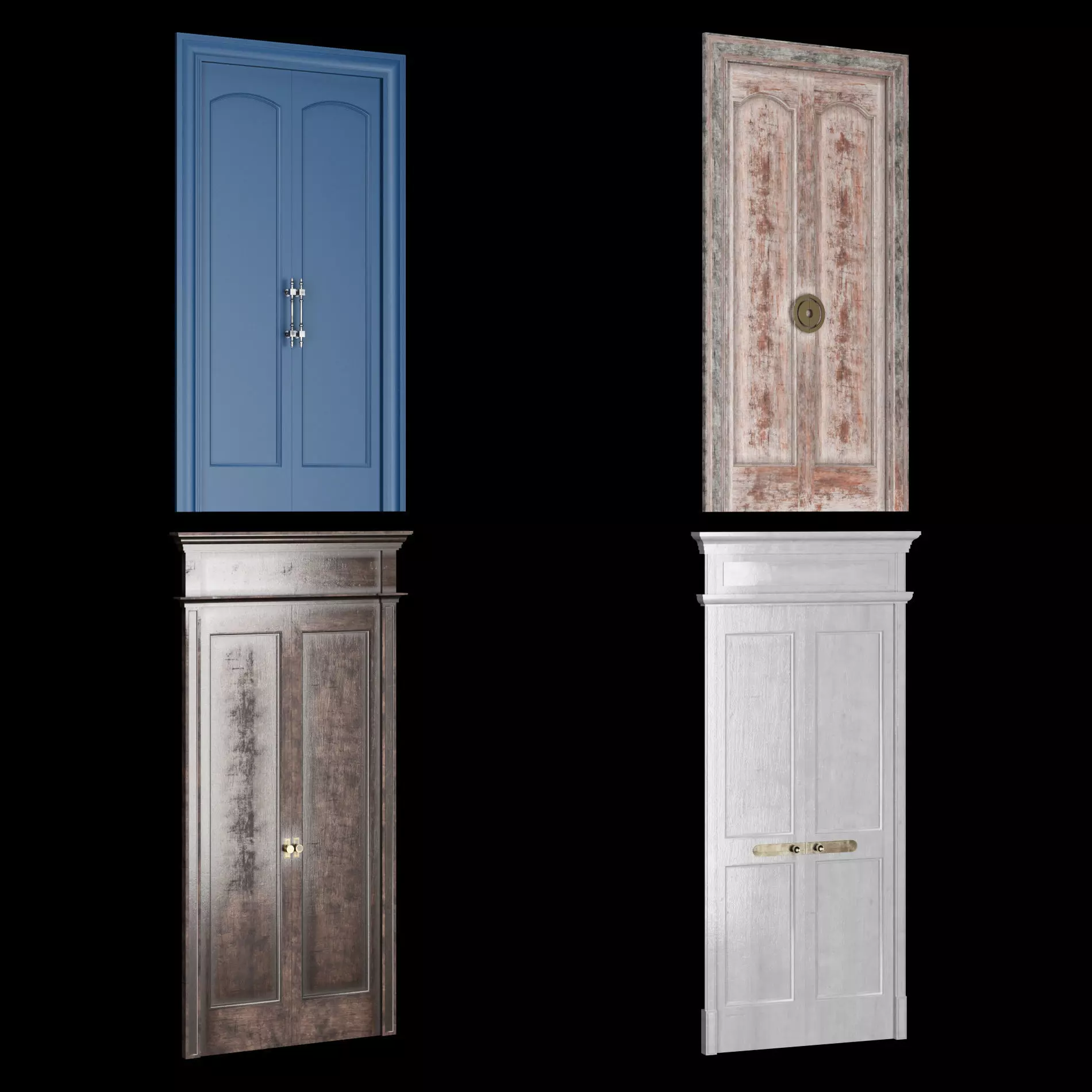 Door collection 2 28 pieces 3D model_0