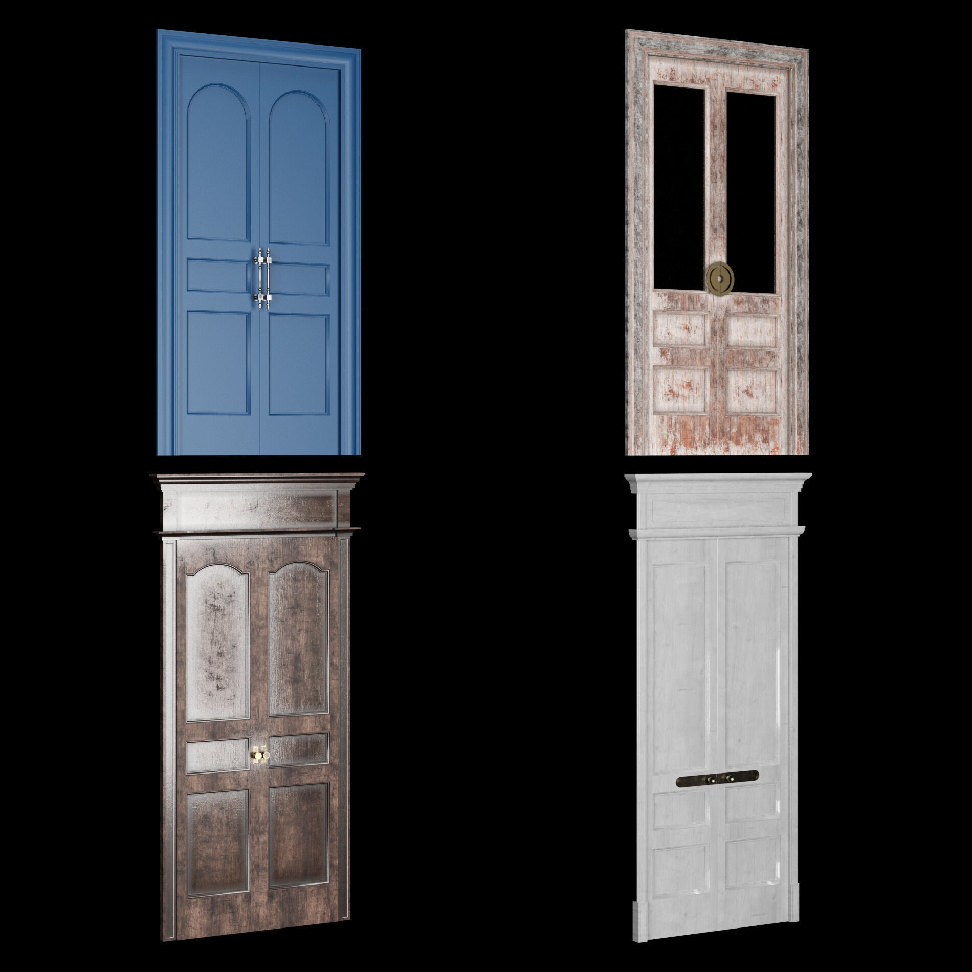 Door collection 2 28 pieces 3D model_8