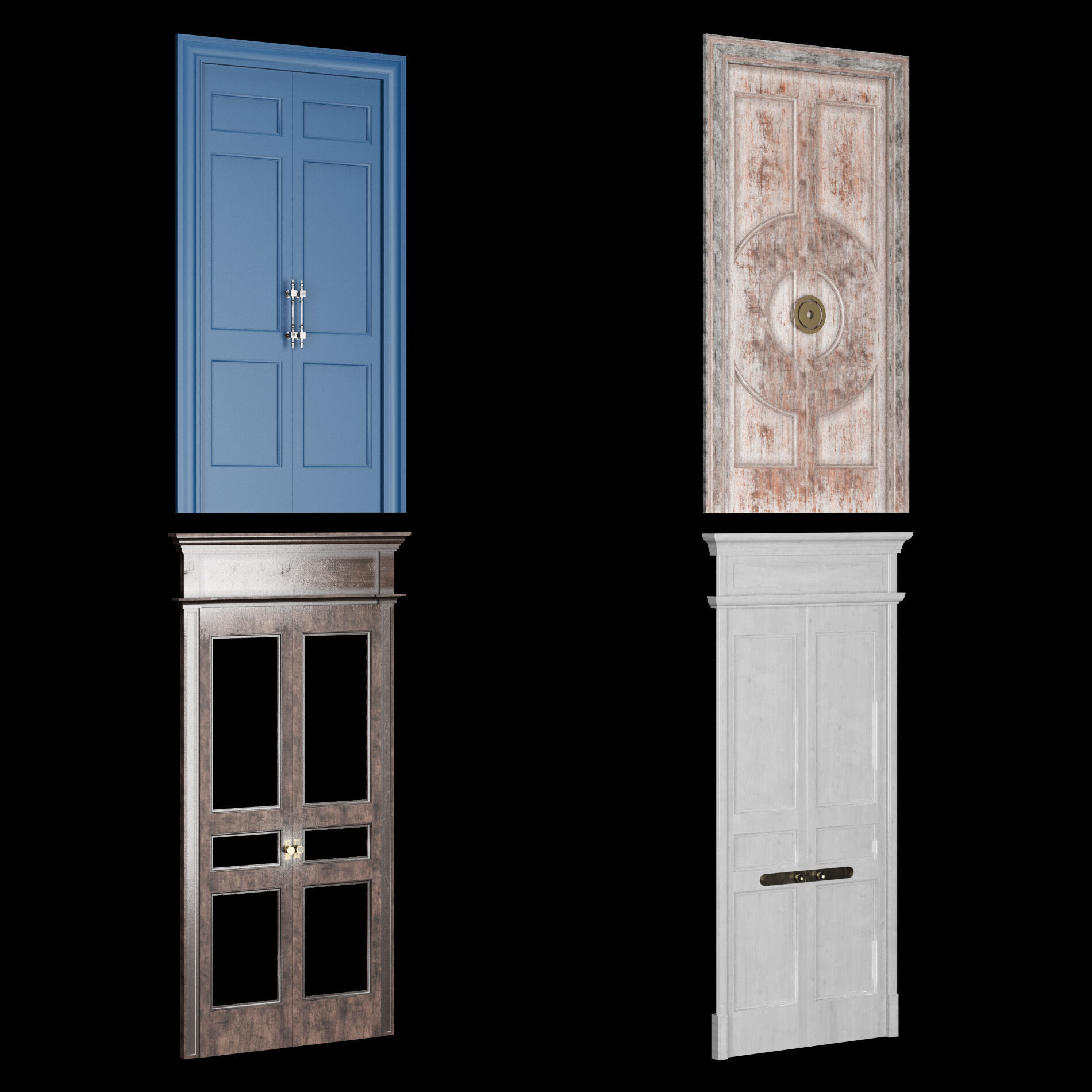 Door collection 2 28 pieces 3D model_10