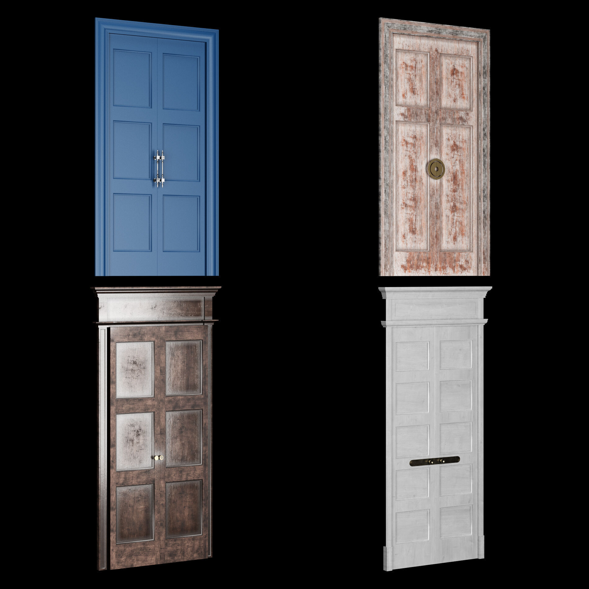 Door collection 2 28 pieces 3D model_4
