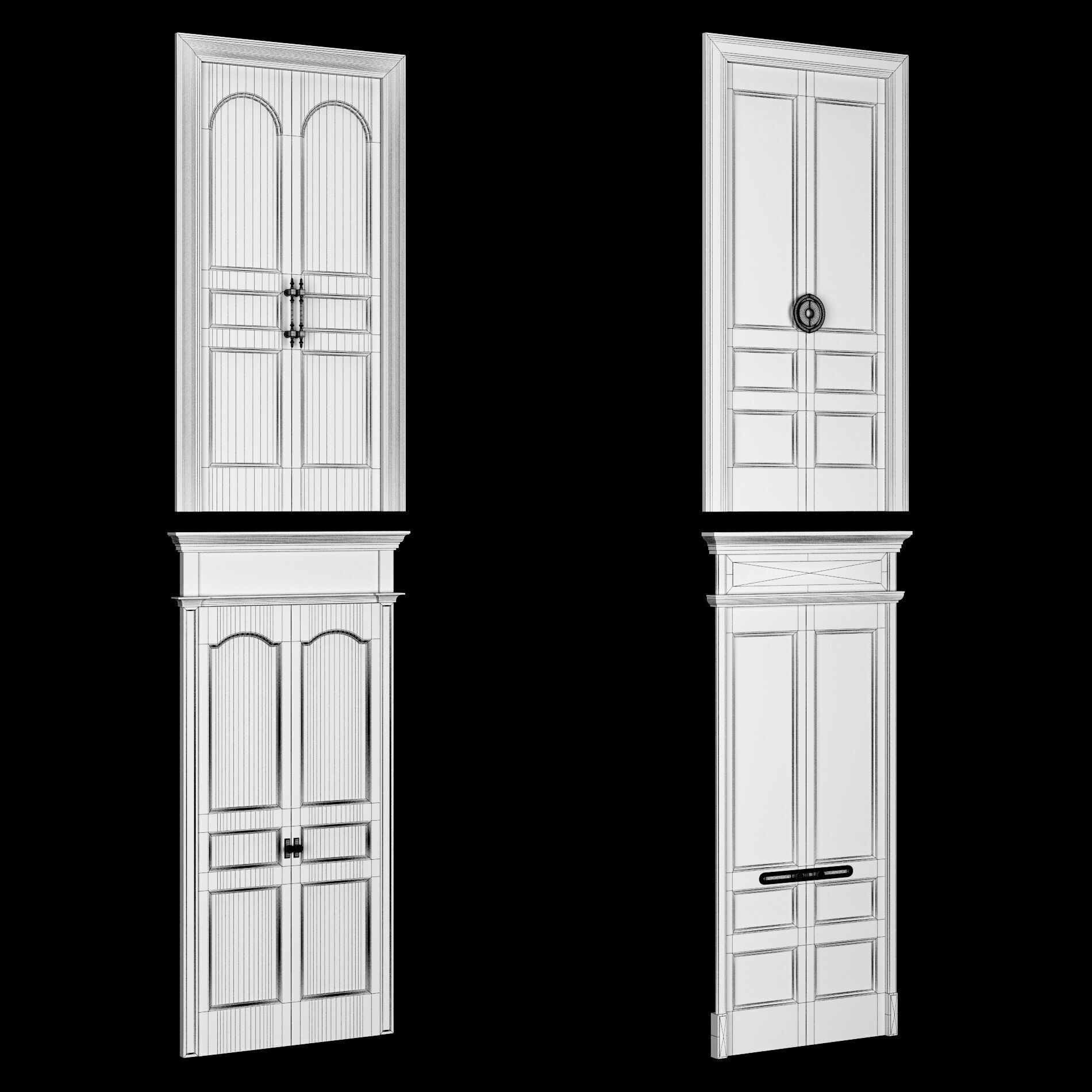 Door collection 2 28 pieces 3D model_9