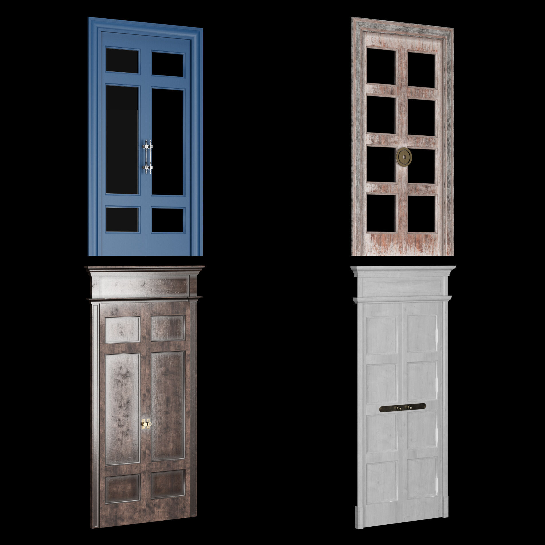 Door collection 2 28 pieces 3D model_12