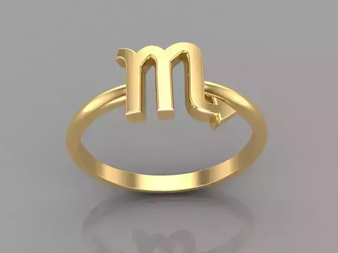 18K Gold Scorpio Ring V1