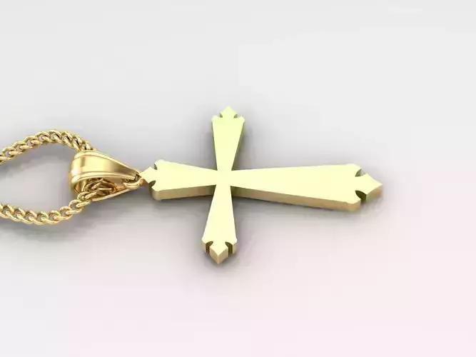 Jesus Christ Cross Pendant 3DM STL 1CP097
