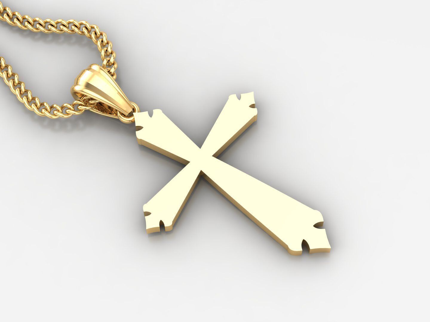 Jesus Christ Cross Pendant 3DM STL 1CP097 3D print model_2