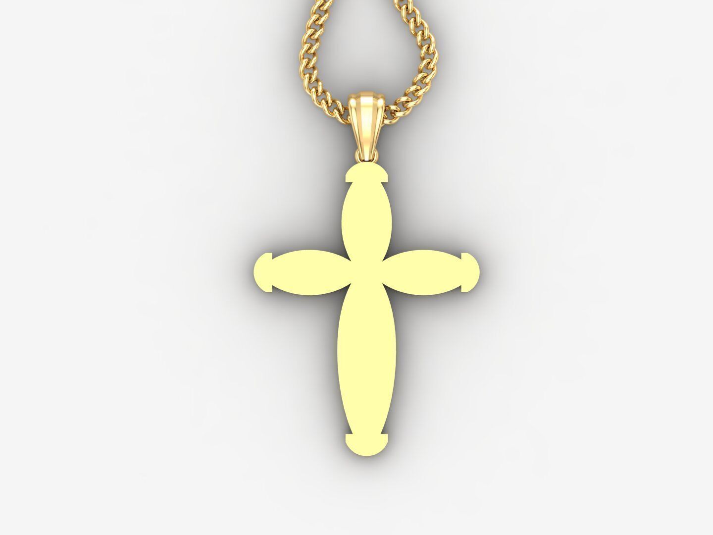 Jesus Christ Cross Pendant 3DM STL 1CP092 3D print model_4
