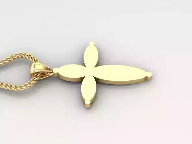 Jesus Christ Cross Pendant 3DM STL 1CP091