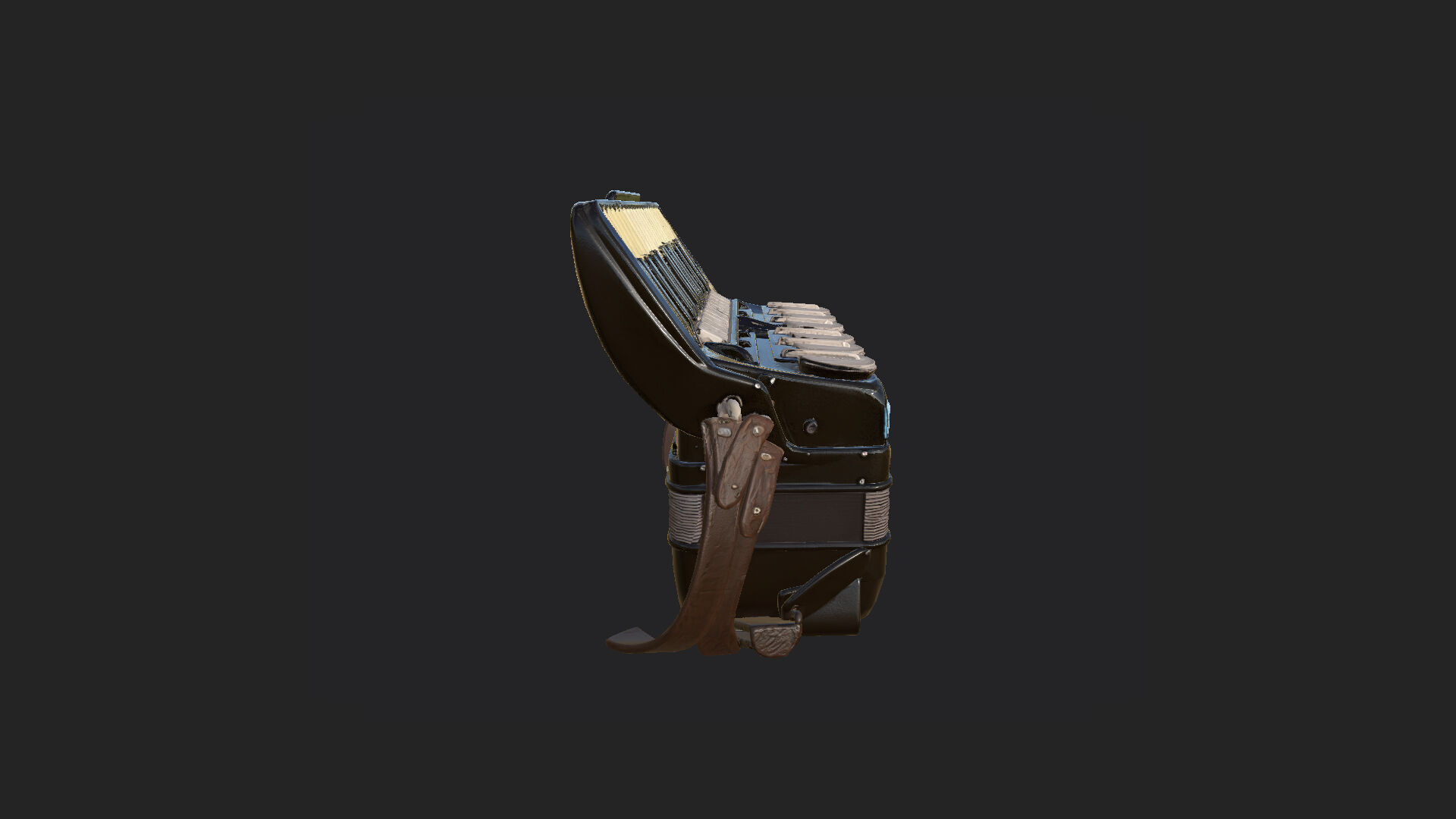 Accordion3D Model 004 Low-poly 3D model_8