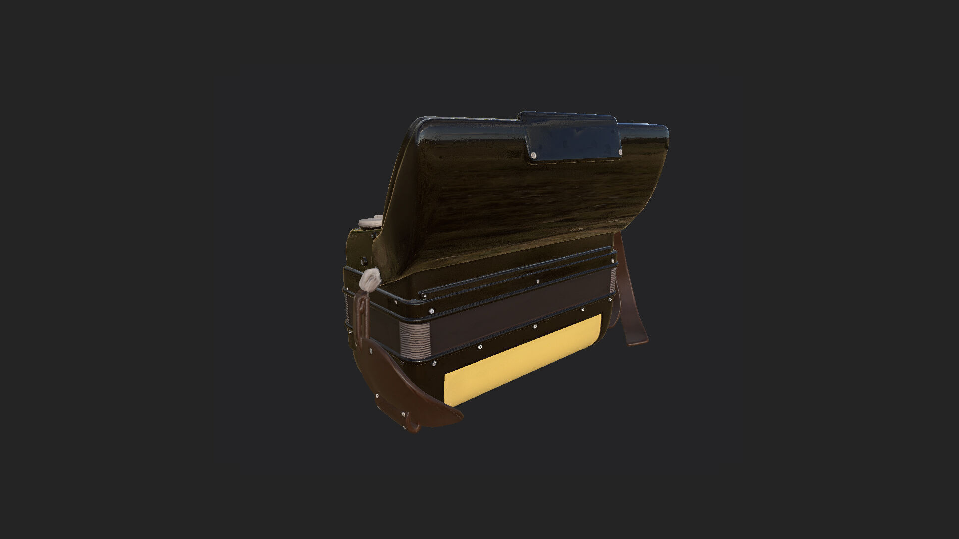 Accordion3D Model 004 Low-poly 3D model_5
