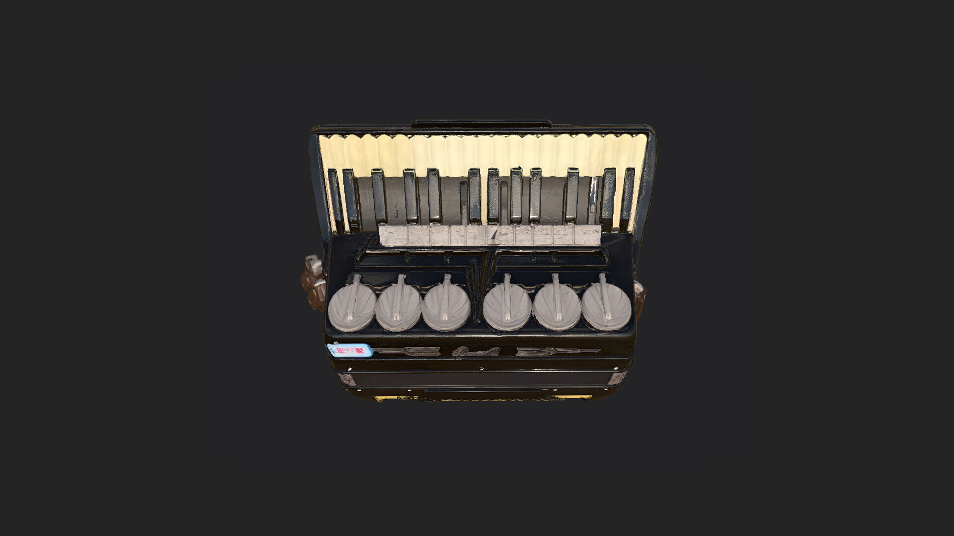 Accordion3D Model 004 Low-poly 3D model_10