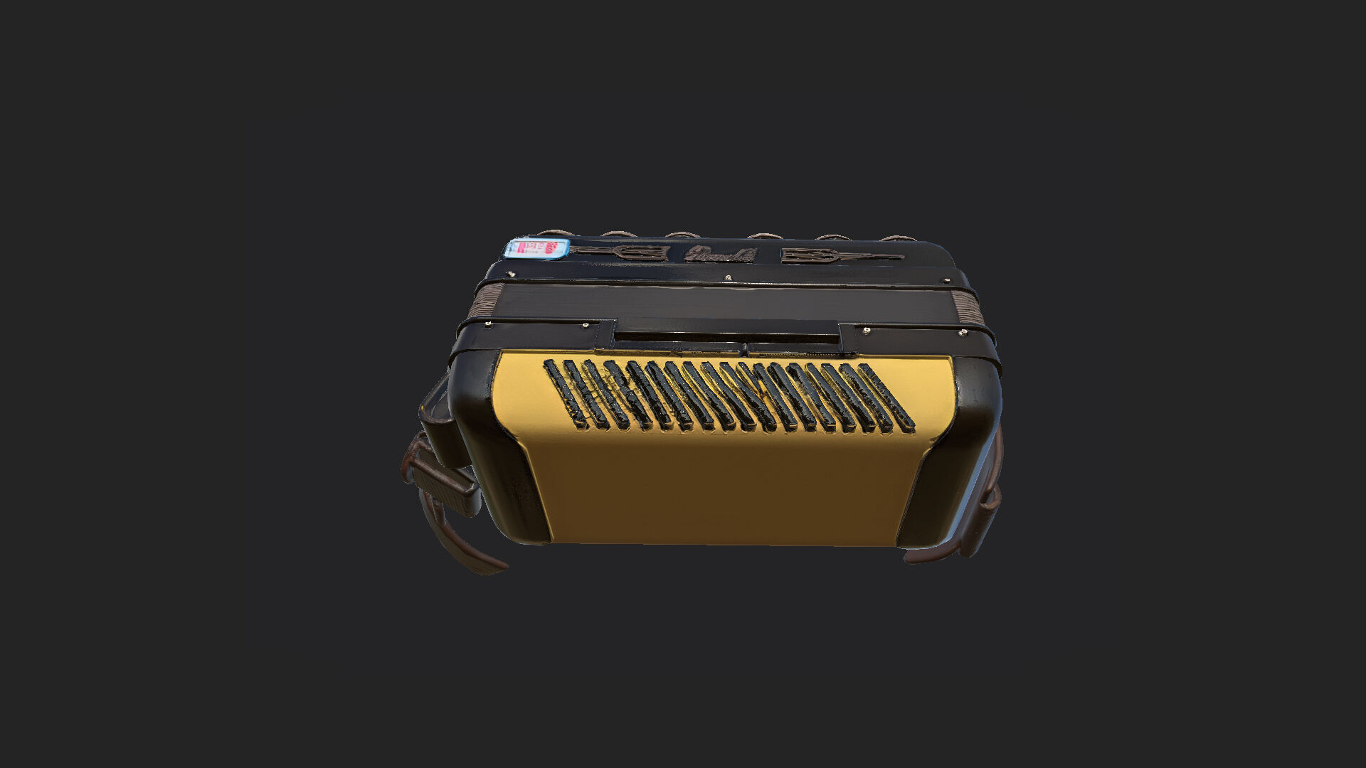 Accordion3D Model 004 Low-poly 3D model_11