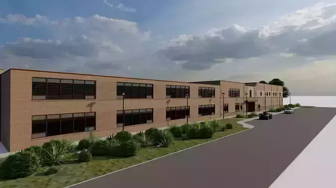 School-University -High School 3D model
