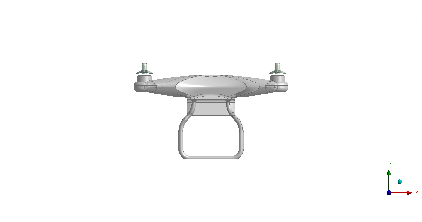DJI PhanTom 3 solid CAD for CFD 3D model_6