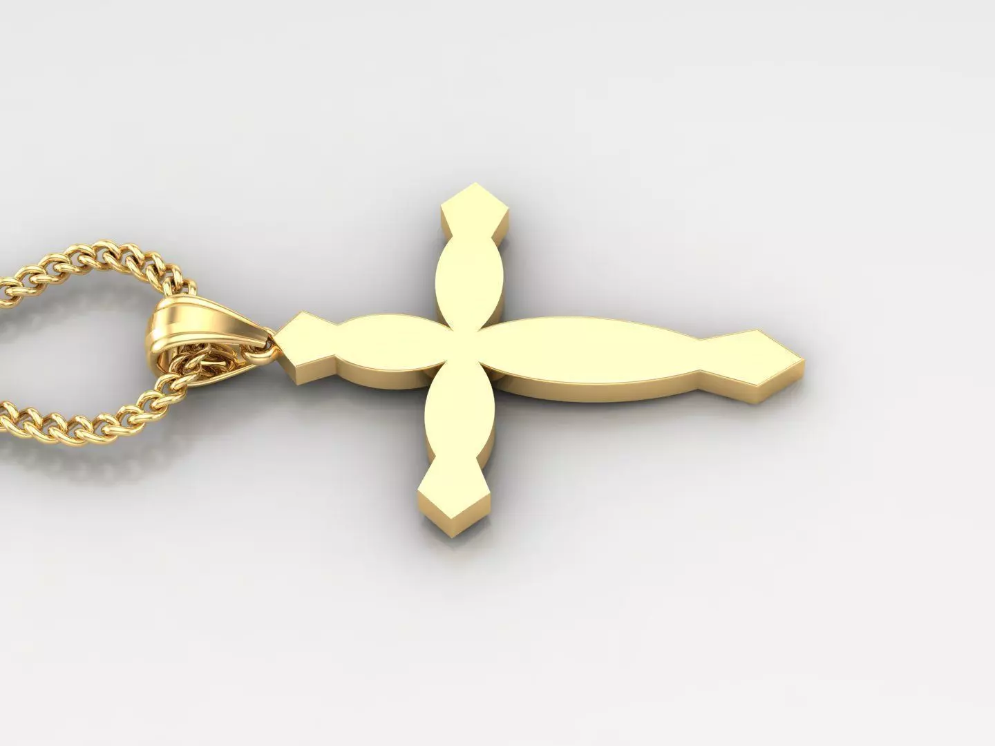 Jesus Christ Cross Pendant 3DM STL 1CP056 3D print model_0