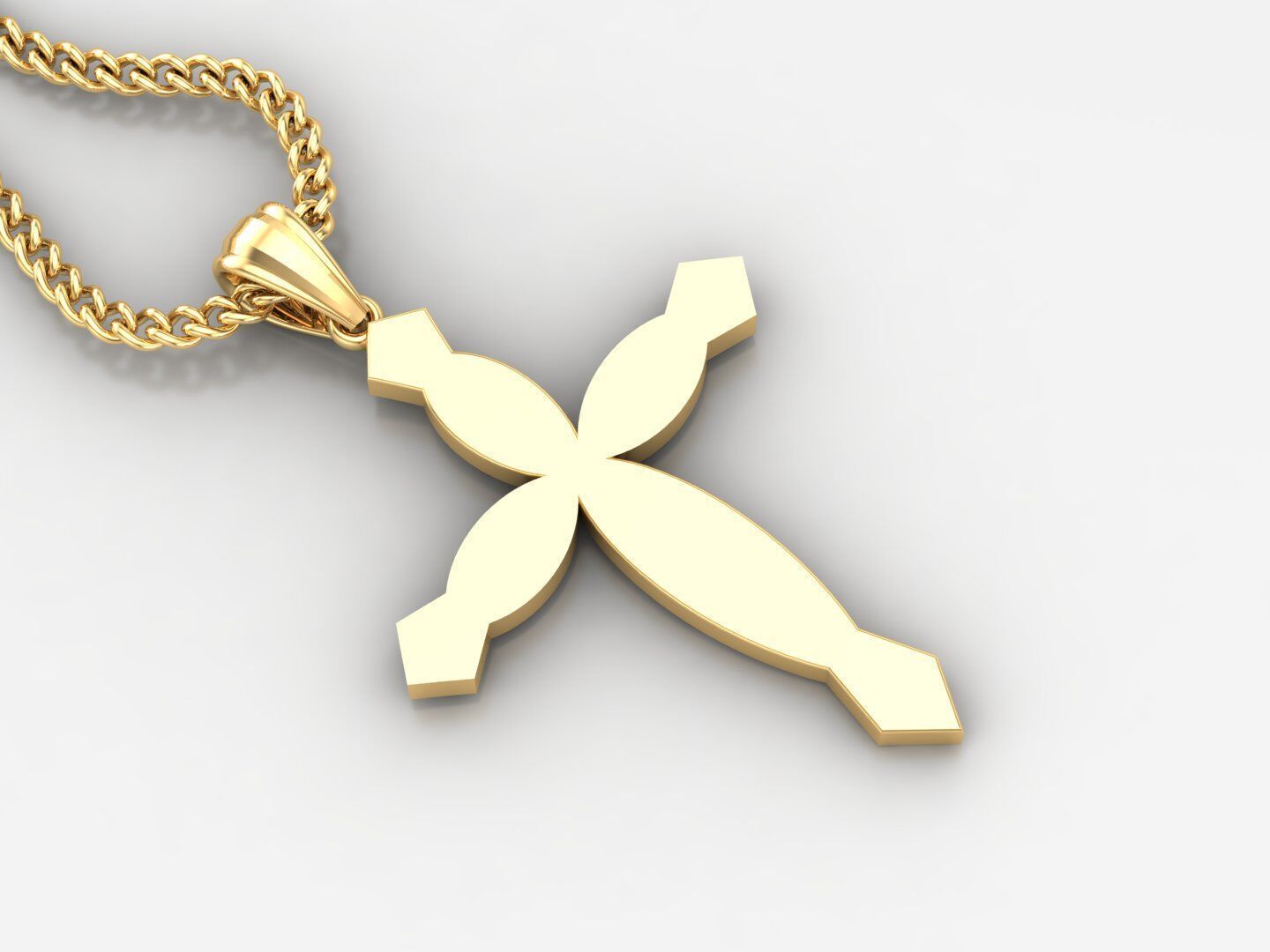Jesus Christ Cross Pendant 3DM STL 1CP056 3D print model_2