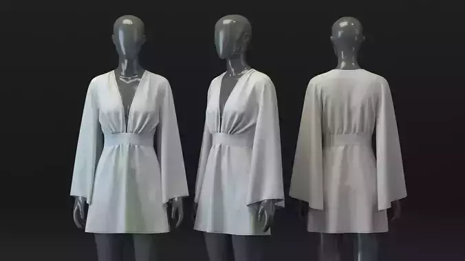 LS Dress with Bell Sleeves