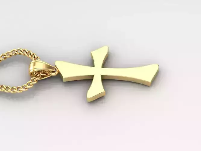 Jesus Christ Cross Pendant 3DM STL 1CP034