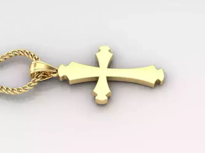 Jesus Christ Cross Pendant 3DM STL 1CP033