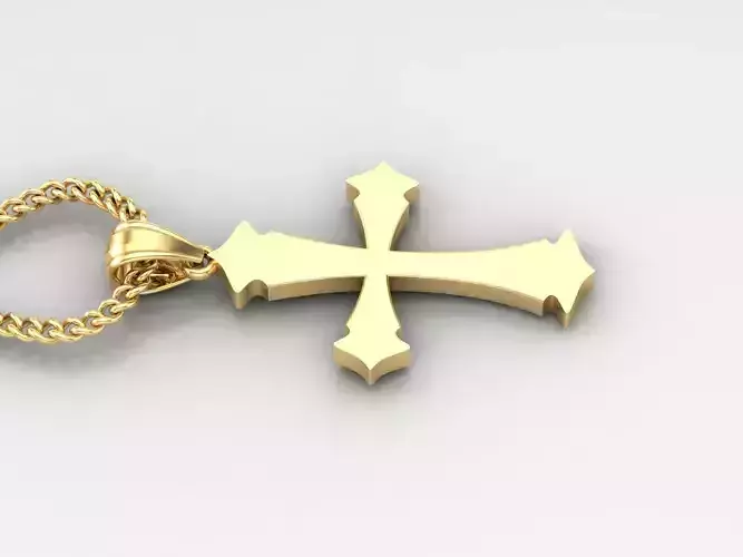 Jesus Christ Cross Pendant 3DM STL 1CP031