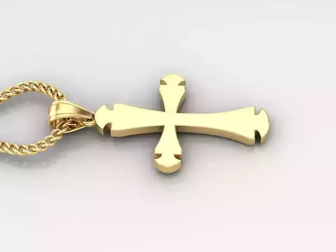 Jesus Christ Cross Pendant 3DM STL 1CP029