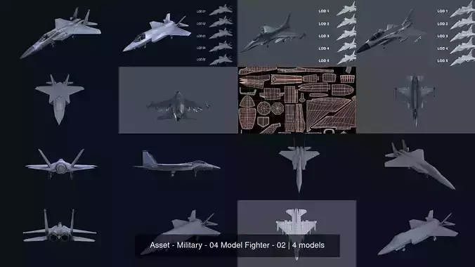 Asset 05 - Military - 04 Model Fighter 