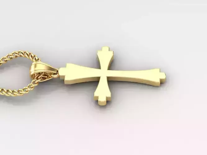 Jesus Christ Cross Pendant 3DM STL 1CP023