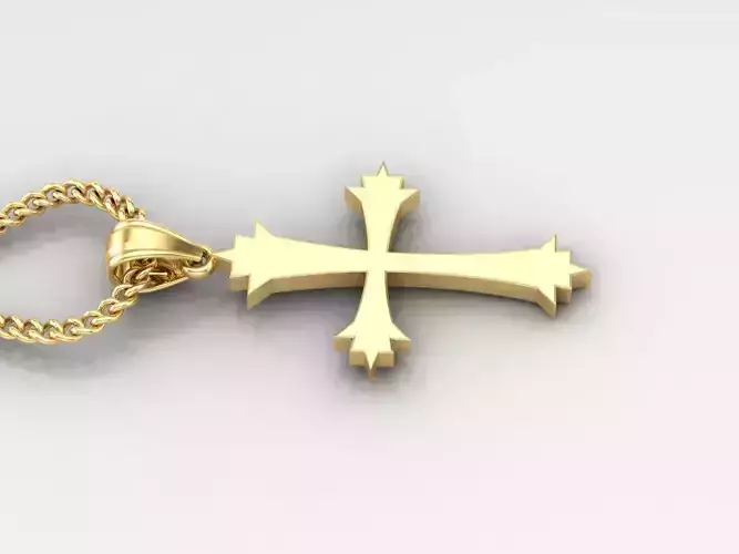 Jesus Christ Cross Pendant 3DM STL 1CP021