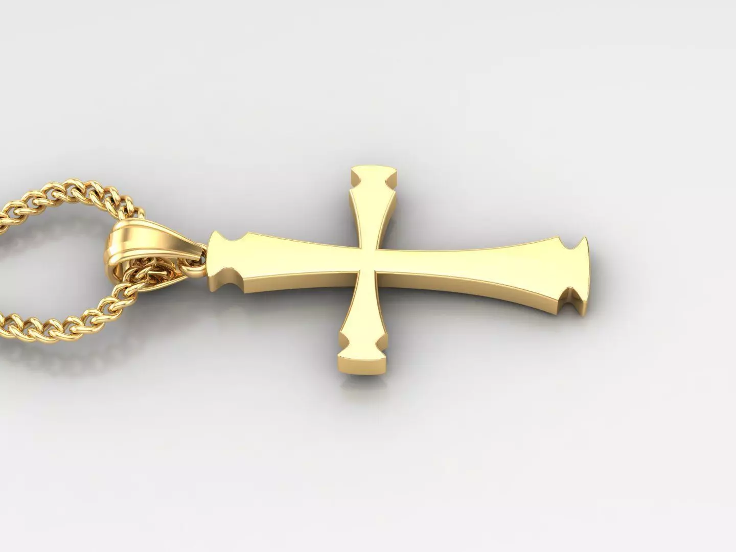 Jesus Christ Cross Pendant 3DM STL 1CP015 3D print model_0