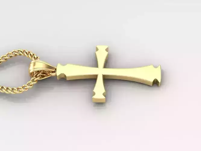 Jesus Christ Cross Pendant 3DM STL 1CP015