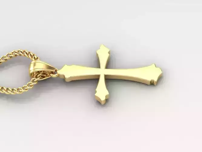 Jesus Christ Cross Pendant 3DM STL 1CP014