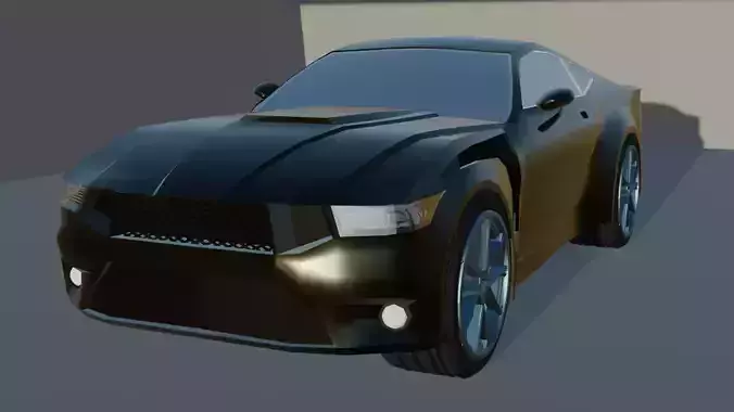 Stylized Muscular car