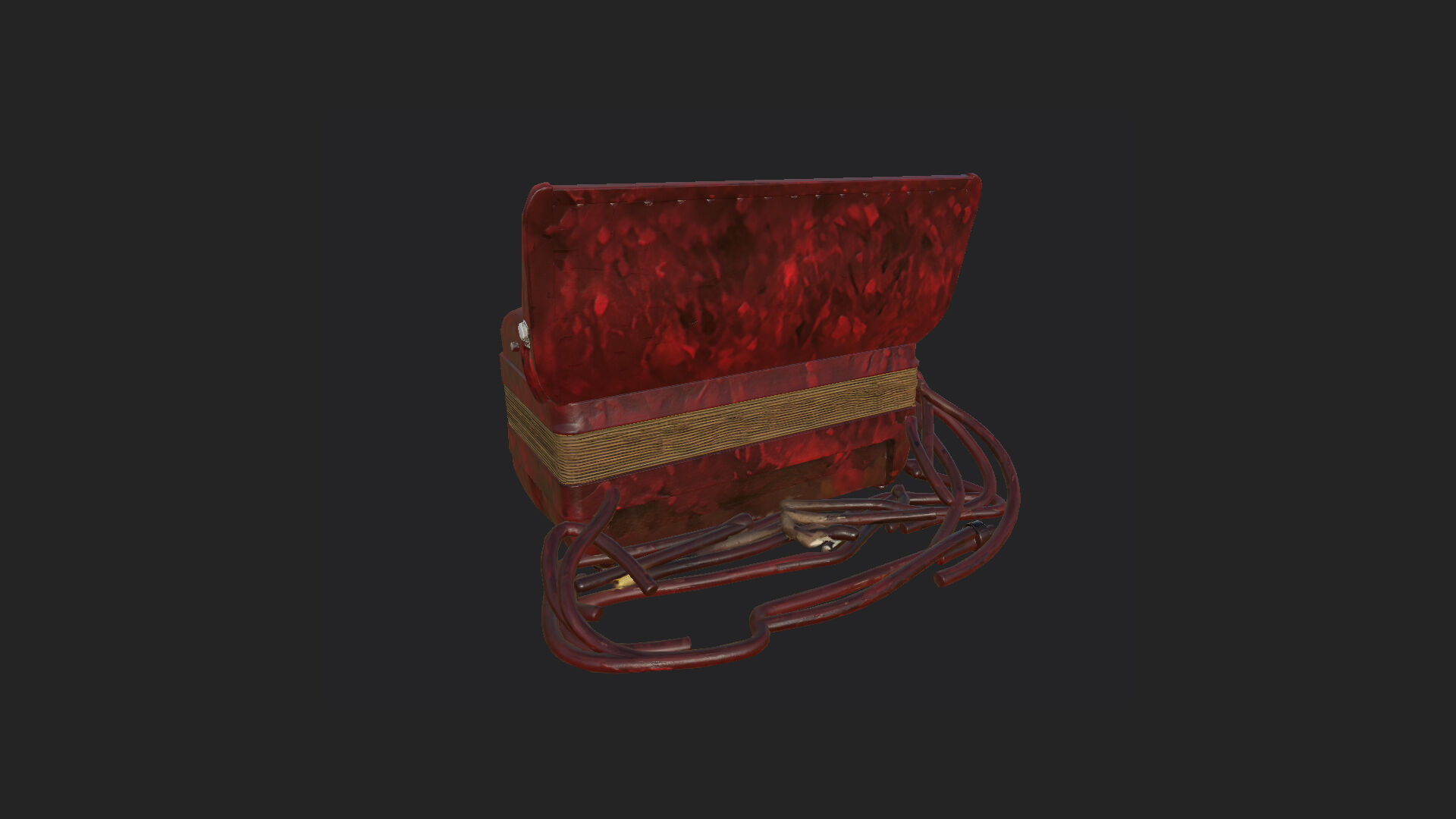 Accordion3D Model 005 Low-poly 3D model_5
