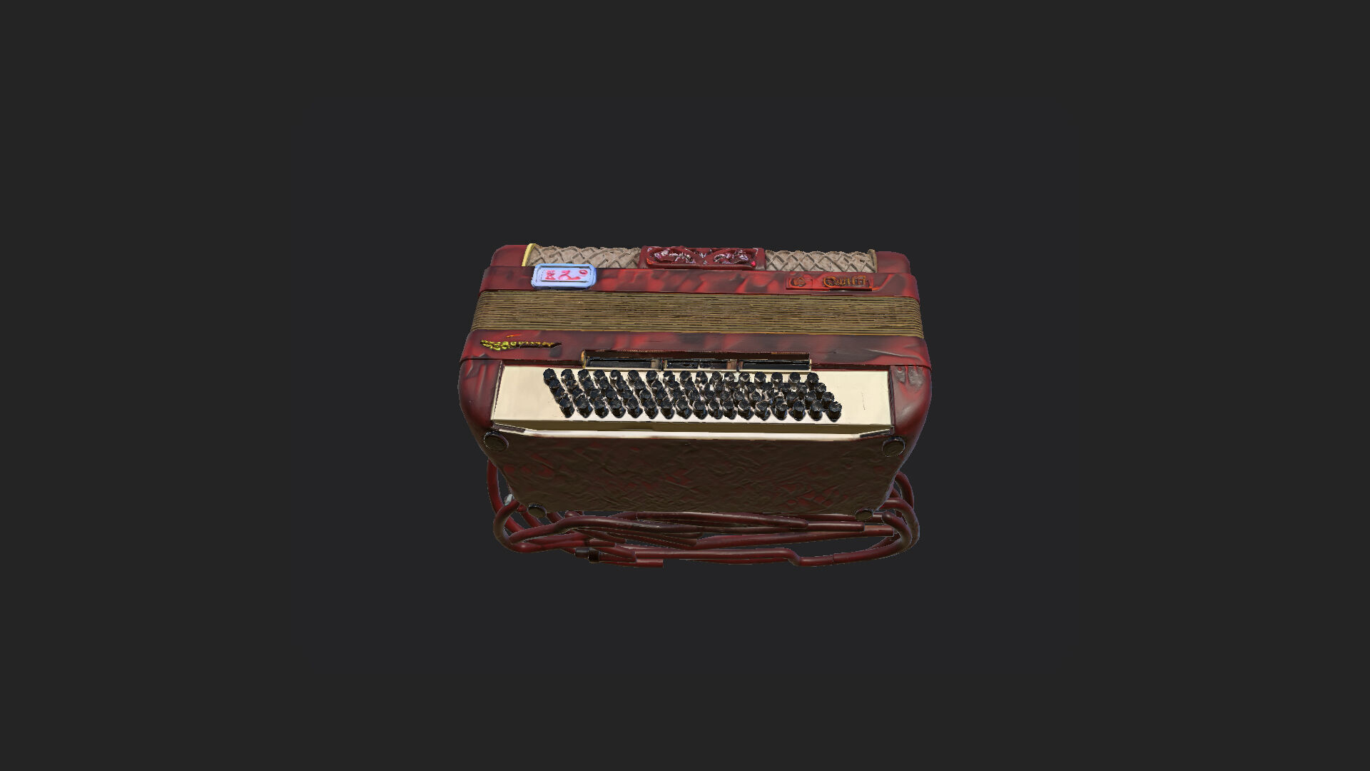 Accordion3D Model 005 Low-poly 3D model_11
