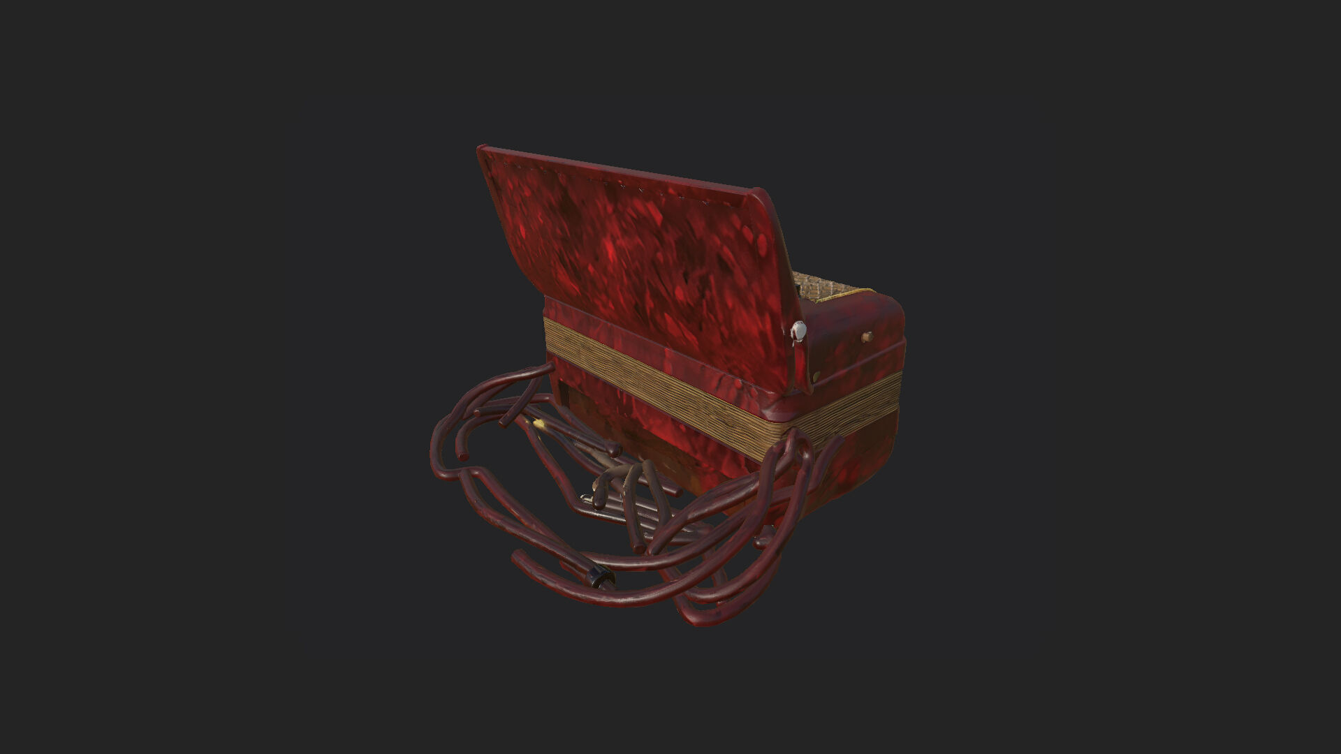 Accordion3D Model 005 Low-poly 3D model_7