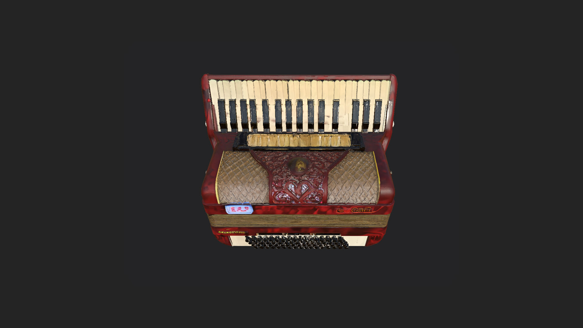 Accordion3D Model 005 Low-poly 3D model_10