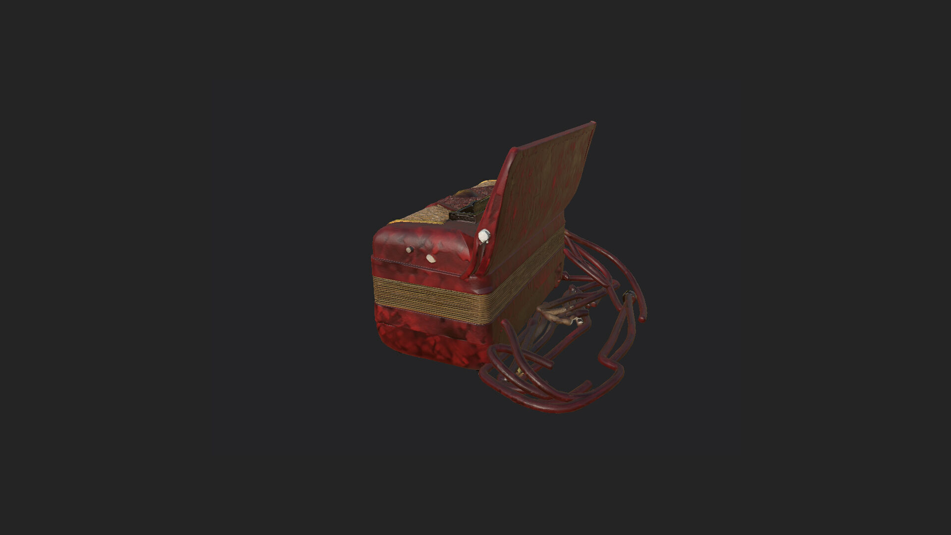 Accordion3D Model 005 Low-poly 3D model_4