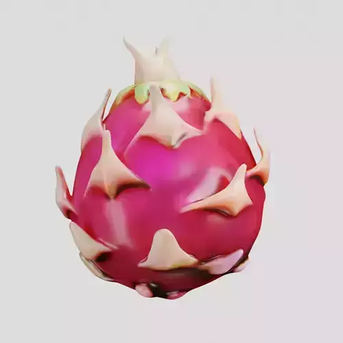 Dragon Fruit Supreme High Quality PBR 3D Model Low-poly 3D model