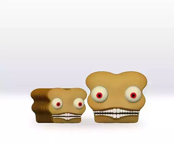 The Gaslight District Bread Head STL file 3D Model Character