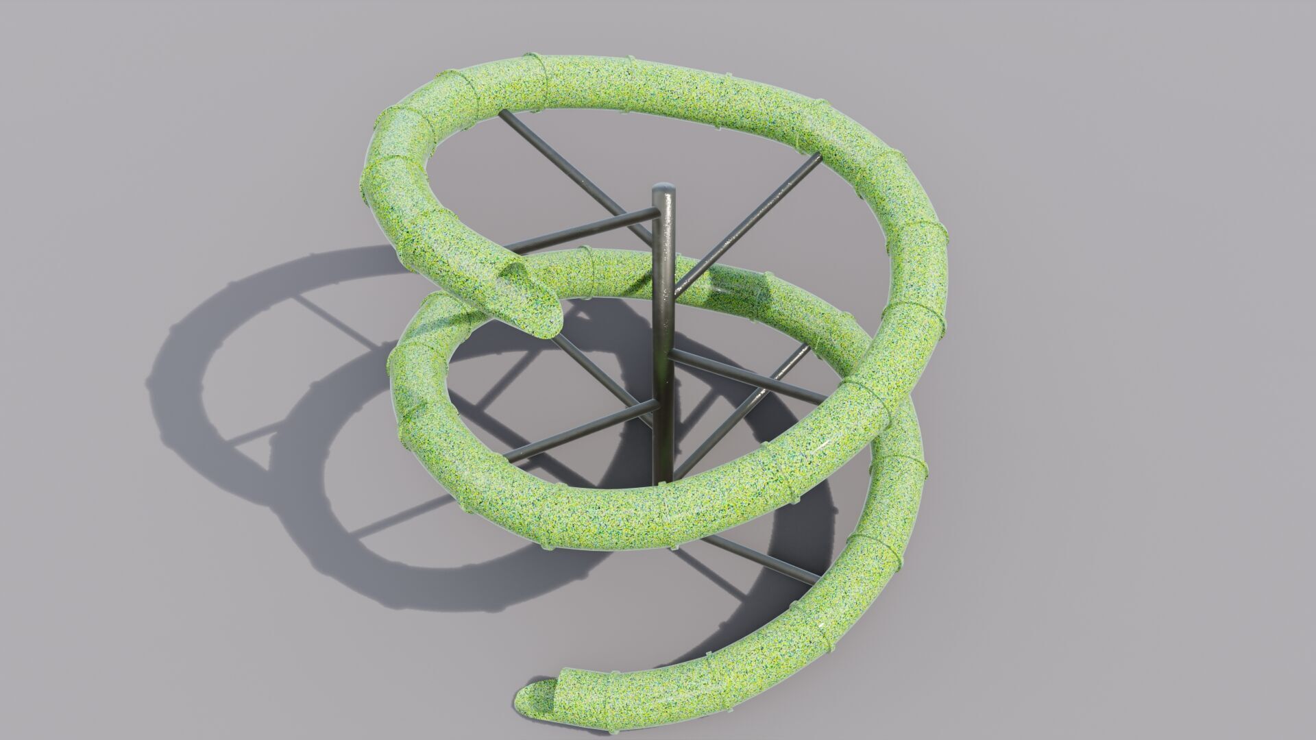 Waterslide Low-poly 3D model_14