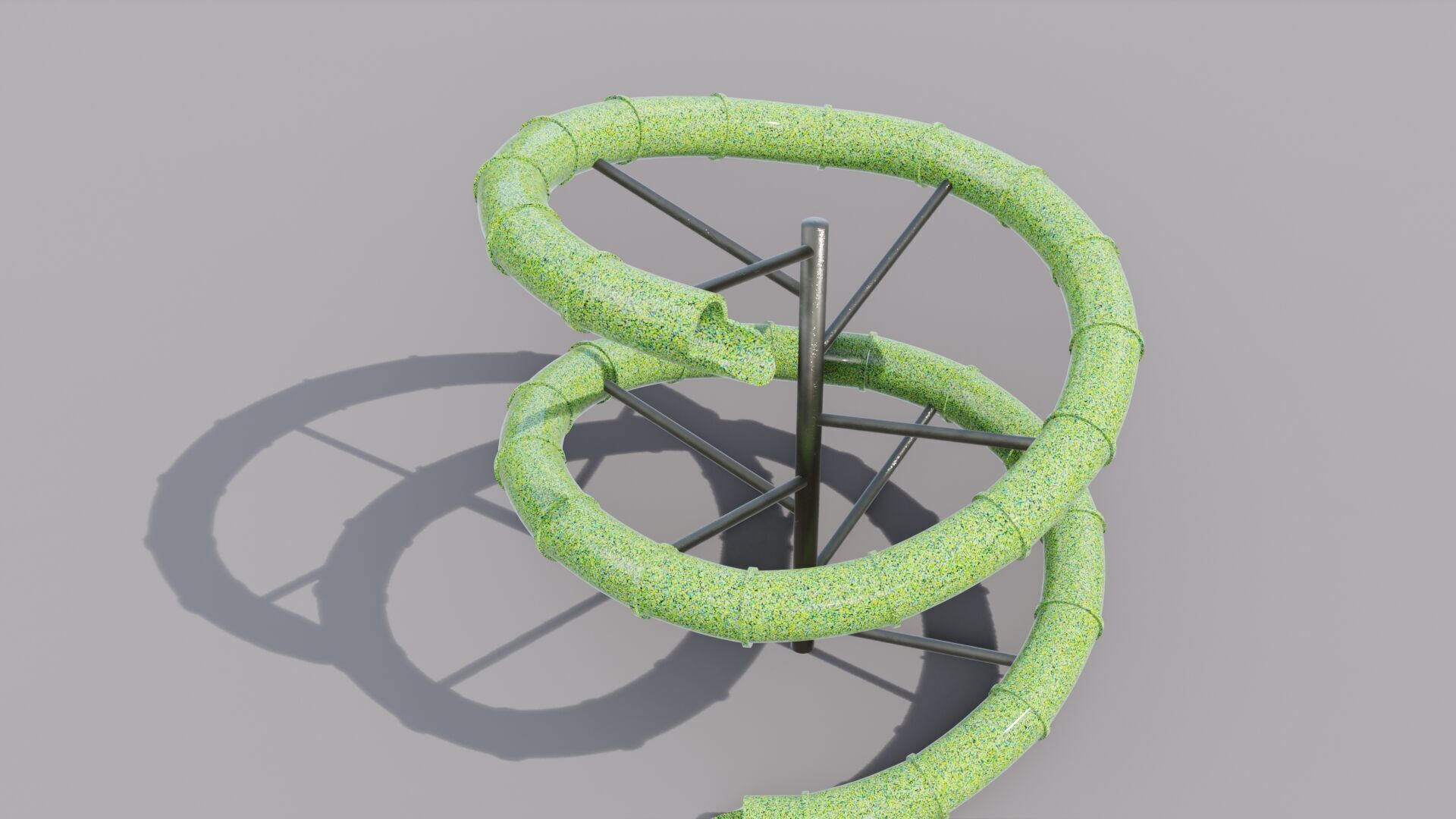 Waterslide Low-poly 3D model_12