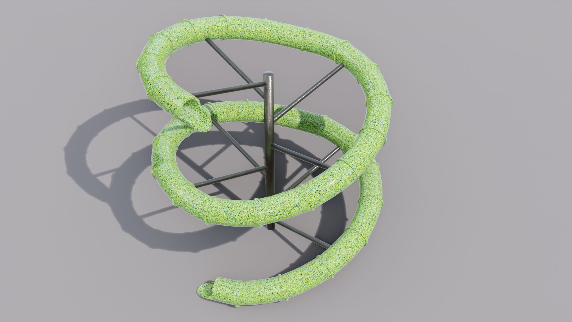 Waterslide Low-poly 3D model_15