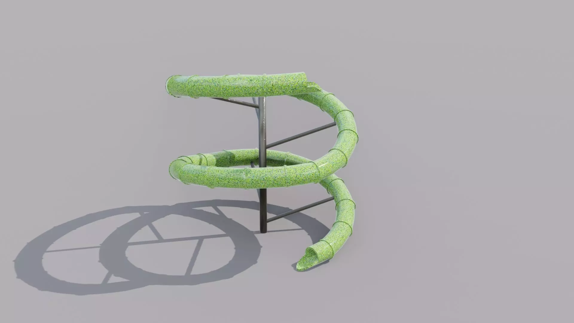 Waterslide Low-poly 3D model_0