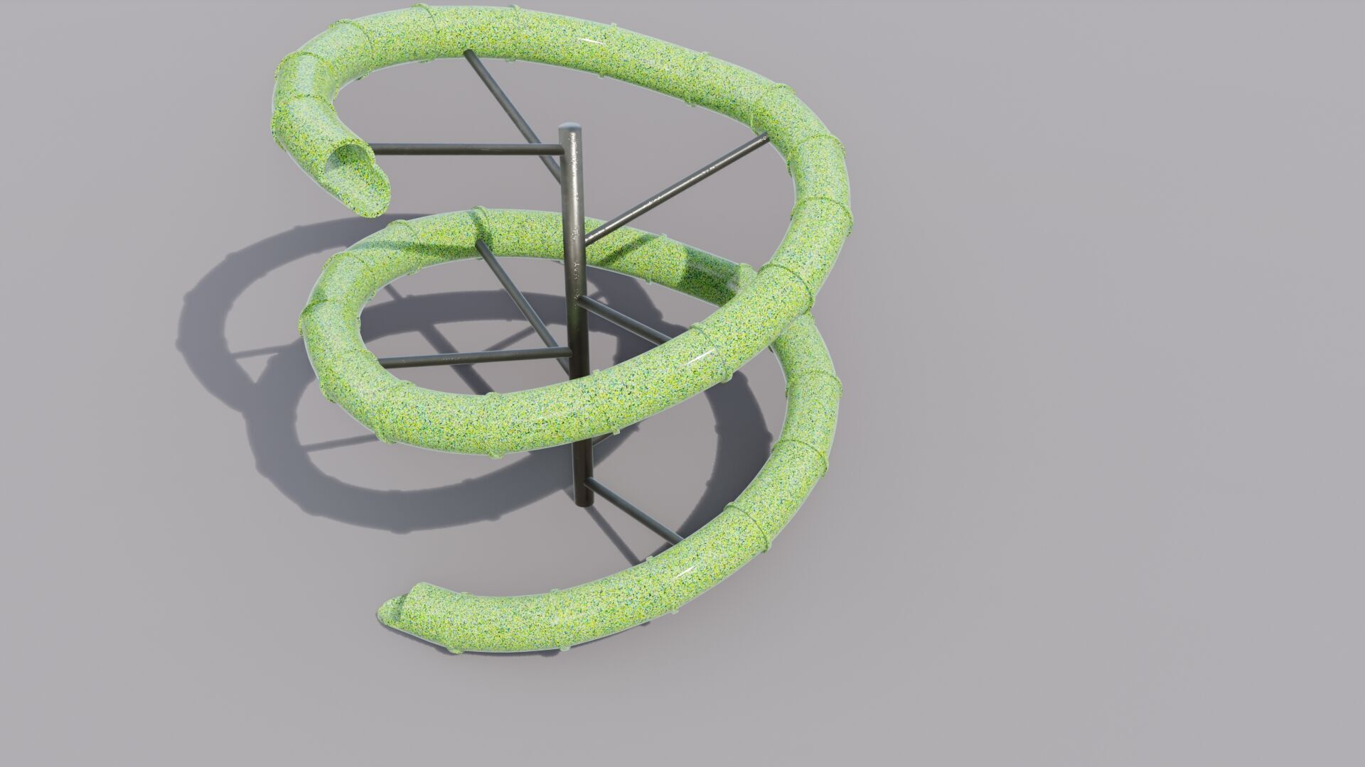 Waterslide Low-poly 3D model_17