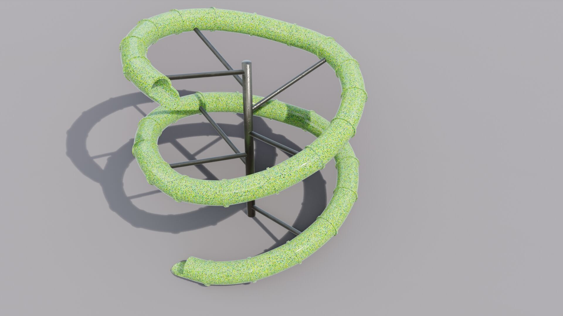 Waterslide Low-poly 3D model_16