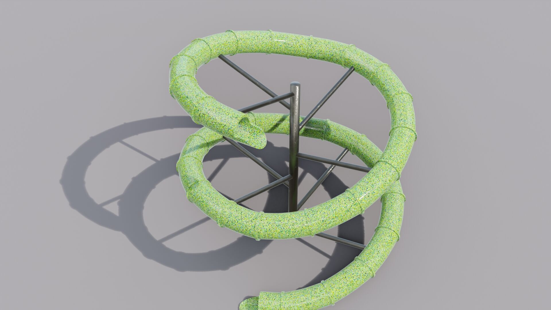 Waterslide Low-poly 3D model_13