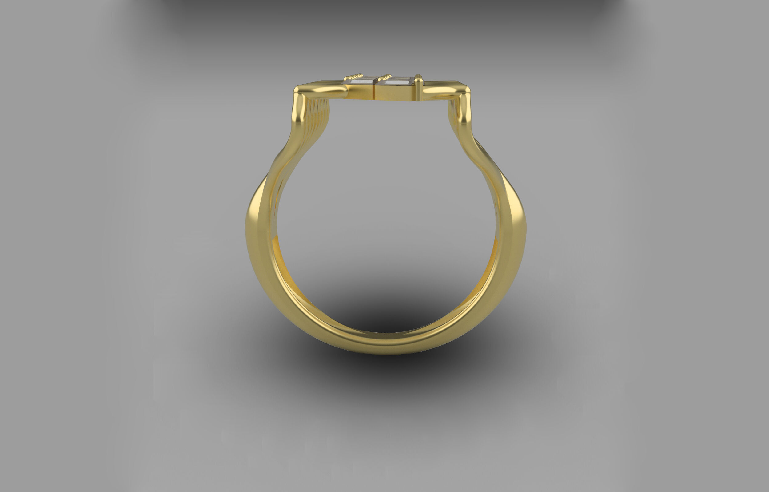 cluster ring 3D print model_9