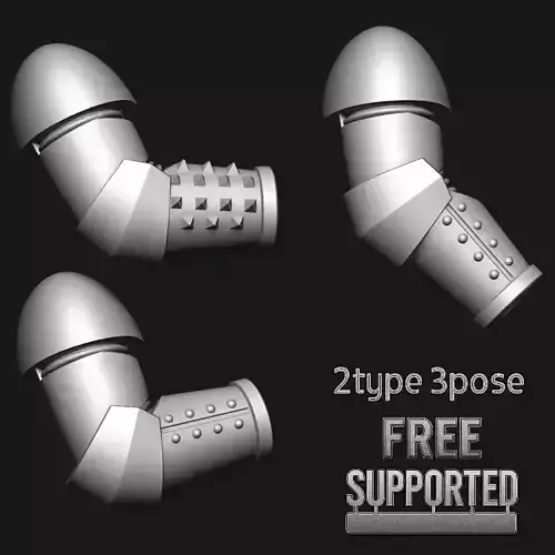 Heavy Knight Arm Kit Free 3D print model