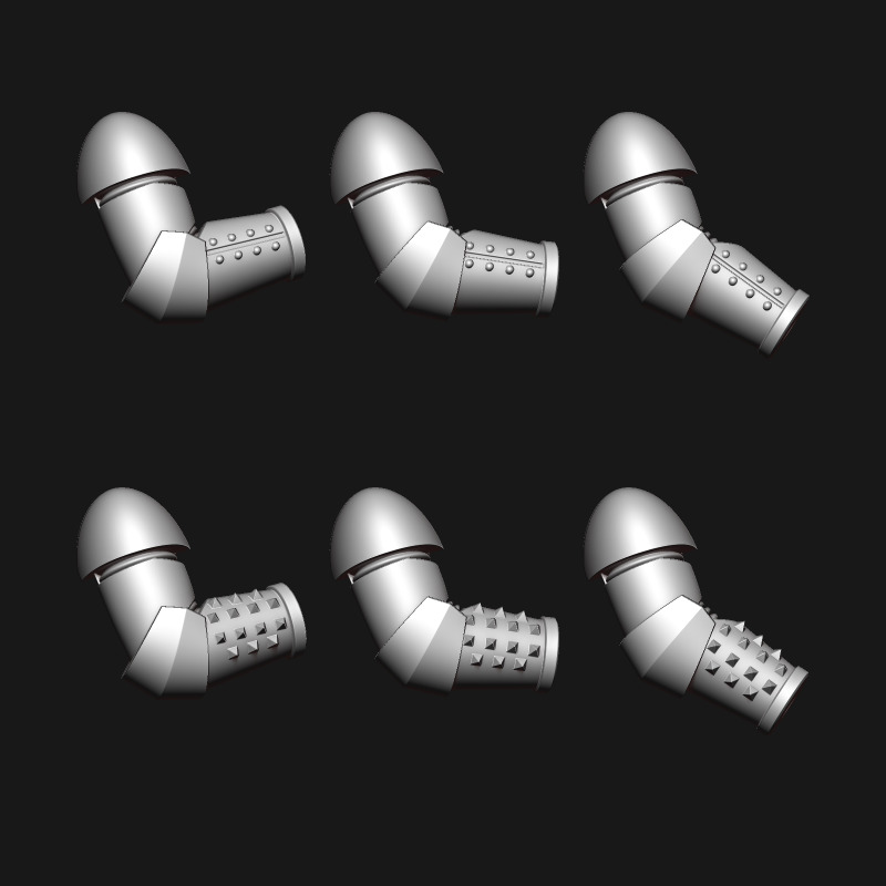 Heavy Knight Arm Kit Free 3D print model_1