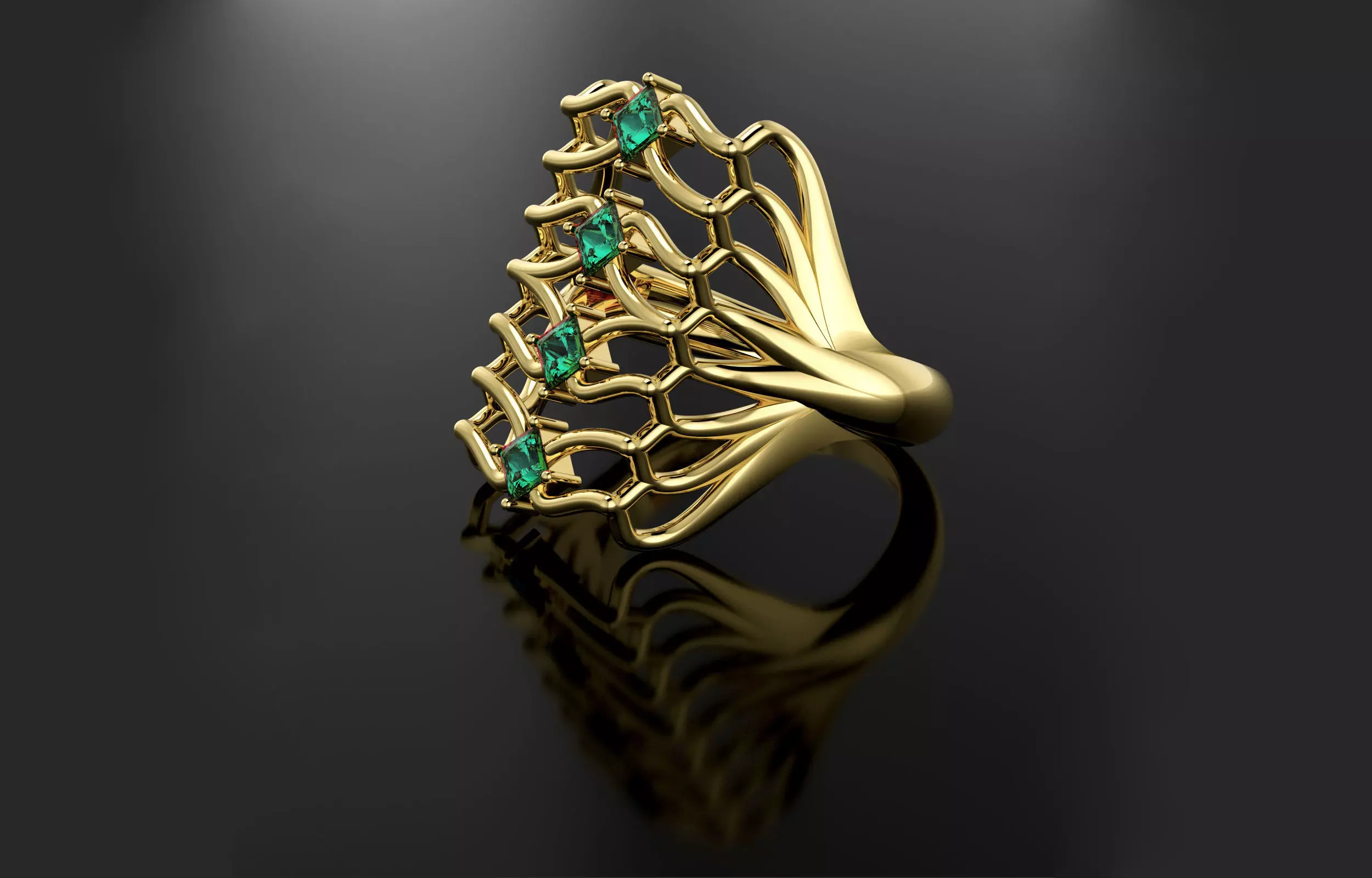 Wedding ring 3D print model_0