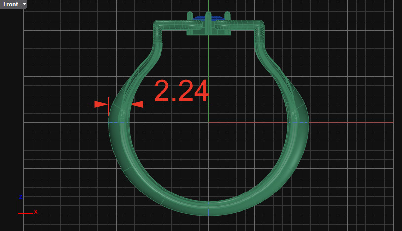 Wedding ring 3D print model_19